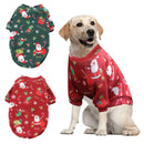 Fleece-Lined Christmas Printed Sweater, Medium and Large Dog, Cat Clothes, Spring, Clothes for dogs