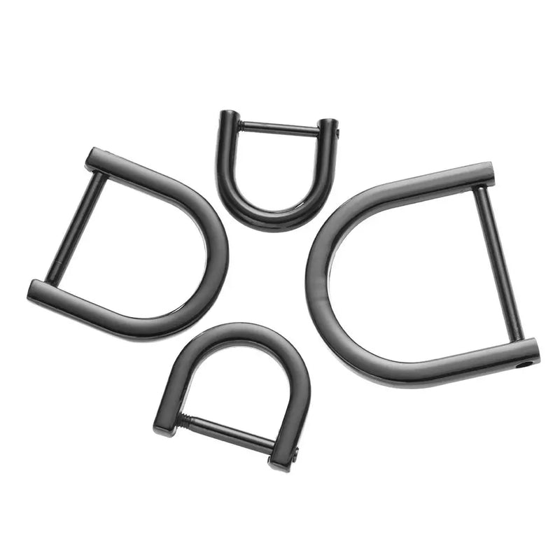 1Pcs Open Screw D Ring Buckle Shackle Clasp for Leather Craft Bag Strap Belt Handle Shoulder Webbing Metal Detachable Buckle