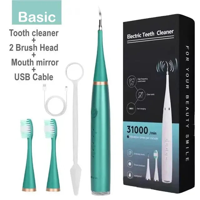 Cepillo de dientes eléctrico sónico recargable, limpiador de dientes, instrumento blanqueador, resistente al agua, dispositivo de carga rápida USB para cepillo dental.