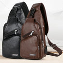 Men's Crossbody Bags Men's USB Chest Bag Designer Messenger Bag Leather Shoulder Bags Diagonal Package 2023 New Back Pack Travel