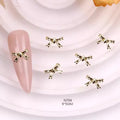 TSZS 10pcs Luxury Kawaii Bow Nail Art Charms 3D Japanese Alloy Bow Tie Jewelry Nail Rhinestone Decoration DIY Access