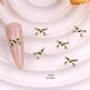 TSZS 10pcs Luxury Kawaii Bow Nail Art Charms 3D Japanese Alloy Bow Tie Jewelry Nail Rhinestone Decoration DIY Access