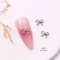 TSZS 10pcs Luxury Kawaii Bow Nail Art Charms 3D Japanese Alloy Bow Tie Jewelry Nail Rhinestone Decoration DIY Access