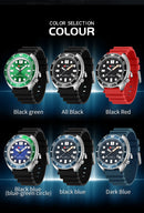 OFNS New Style Fashion 8033 Men's Quartz Watch Simple Fashion Waterproof Calendar Watch Casual Silicone Strap Watch Wristwatch