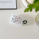 Cute Cartoon Wave Lovers Cover For Apple Airpods Pro 2nd Fashion Smile Heart Earphone Protector Cases for Airpods 1 2 3 Keyring