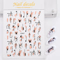 1 Pc Nail Strip Stickers Black/Gold/Rose Gold/Silver Metal Strip Tape Nail Art Adhesive DIY Foil Tips Nail Sticker Decals NK11