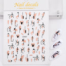 1 Pc Nail Strip Stickers Black/Gold/Rose Gold/Silver Metal Strip Tape Nail Art Adhesive DIY Foil Tips Nail Sticker Decals NK11