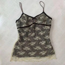 Y2K Bow Chic Sweet Clothing Cute Halter Tops Women Sleeveless Casual Singlet Vintage Tide Daily Slim Classic Aesthetic Camisole