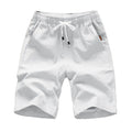 Trendy Men Shorts Summer Mid-Waist Thin Elastic Waist Knee Length Pants  Short Pants Ice Silk