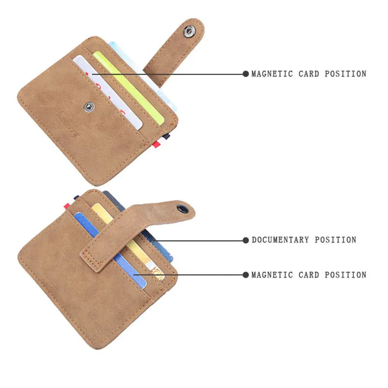 New Men Thin Card Wallets Slim ID Credit Card Holder Name Engraved Short Male Wallet High Quality PU Leather Small Men Purse