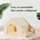 Cat House with Cat Bowl indoor Furniture Cat House Durable Anti-scratch Cat House, Cozy Cat indoor House Easy to Assemble