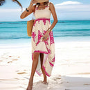 Summer Holiday Dress Women Casual Sleeveless A-Line Party Long Dress Boho Casual Sleeveless Party Dress 2024