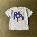 2024 New Kawaii Oversized Pattern Y2K New Retro Pure Cotton Print Women's Round Neck Loose T-shirt Street Couple Clothing