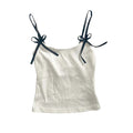 Y2K Bow Chic Sweet Clothing Cute Halter Tops Women Sleeveless Casual Singlet Vintage Tide Daily Slim Classic Aesthetic Camisole
