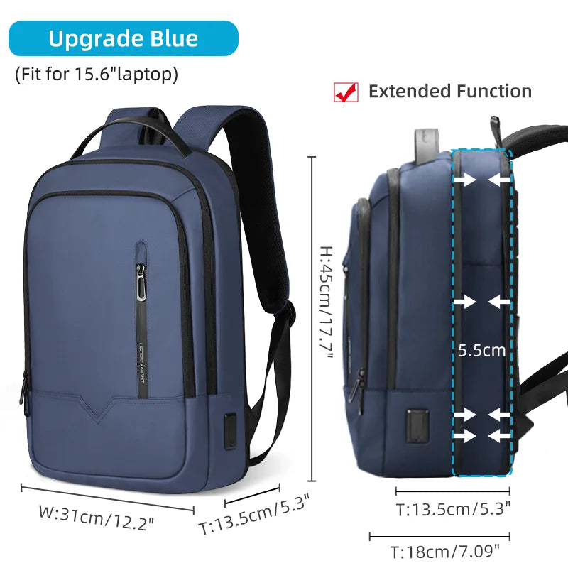 Heroic Knight Slim Man Laptop Backpack Waterproof School Bag With USB Charging For Boys Teenagers Luxury Backpack Men On Work