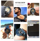 Winner Classic Series Golden Movement Steel Mens Skeleton Man Wrist Watch Mechanical Top Brand Luxury Fashion Automatic Watches