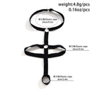 Lacteo Gothic Black Elastic Band Anklet Women Trendy Cross Bracelet On Leg High Heel Anklets Jewelry Party Ladies Accessories