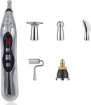 Electric Acupuncture Pen Body Muscle Massager 5 In 1 EMS Acupressure Pen Microcurrent Gua Sha Back Scraper Neck Foot Relaxation