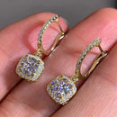2024 New Bride Engagement Wedding Jewelry Elegant Shiny Mosan Diamond Beautiful Gift Milan Girl Fashion Pendant Earrings