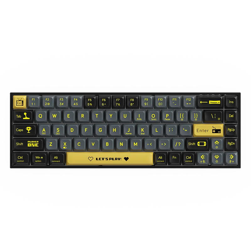 AJAZZ AK680 Mechanical Keyboard ABS Keycap 68 Keys Wired Wireless Bluetooth Gamer Keyboard Hot Swap Custom Gasket for Pc Laptop