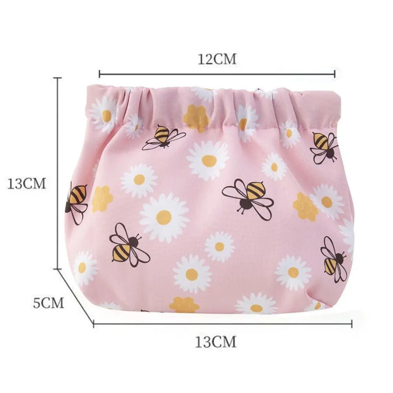 Makeup Brush Skincare Corduroy Makeup Bag Fashion Printed Large Capacity Cosmetic Bags Travel Toiletry Organizer Bag for Women
