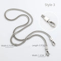 Silver Bag Chain Transformation Accessories Bag Straps Replacement Underarm Crossbody Shoulder Strap Metal Armpit Bag Chains
