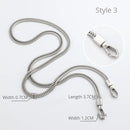 Silver Bag Chain Transformation Accessories Bag Straps Replacement Underarm Crossbody Shoulder Strap Metal Armpit Bag Chains
