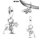 2024 New in Sun Moon Stars Shape Pendant Charm Beads Fits Bracelets Bangle Necklace Women Luxury DIY Jewelry Party Festival Gift