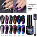 LILYCUTE 7ML 9D Cat Magnetic Gel Polish Set Semi Permanent Soak Off UV LED Glitter Nails Magnet Stick Black Gel Needed