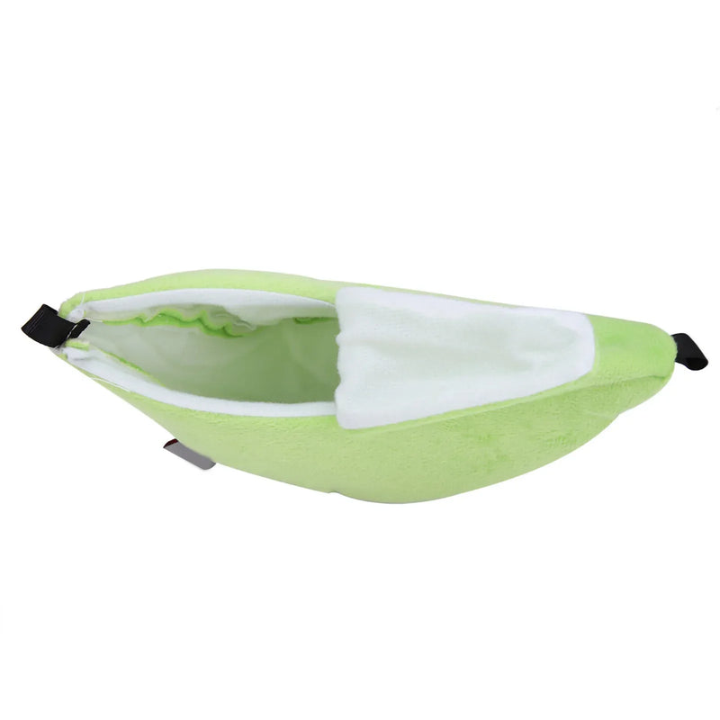 Hamster Cotton Nest Banana Shape House Hammock Bunk Bed House Toys Cage For Sugar Glider Hamster Small Animal Bird Pet Supplies