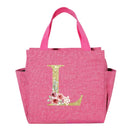 A~N Letter Printed Nylon Lunch Bag With Zipper Waterproof Insulation Bag Ice Bag Suitable For Men & Women's Work Picnic Travel