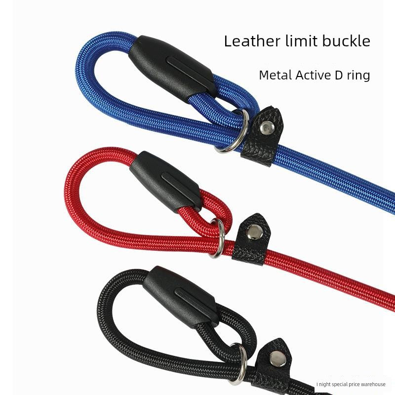 Cross-Border New Arrival Dog Rope Explosion-Proof P Chain Dog Walking Hand Holding Rope Anti Breaking Loose Dog Chain Medium Large Dog Dog Chain Dog Leash