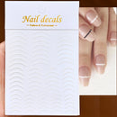 1 Pc Nail Strip Stickers Black/Gold/Rose Gold/Silver Metal Strip Tape Nail Art Adhesive DIY Foil Tips Nail Sticker Decals NK11