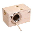 Wooden Bird Breeding Box Budgie Parrot Lovebirds Finch Nest Security Cage Nesting House Bird supplies