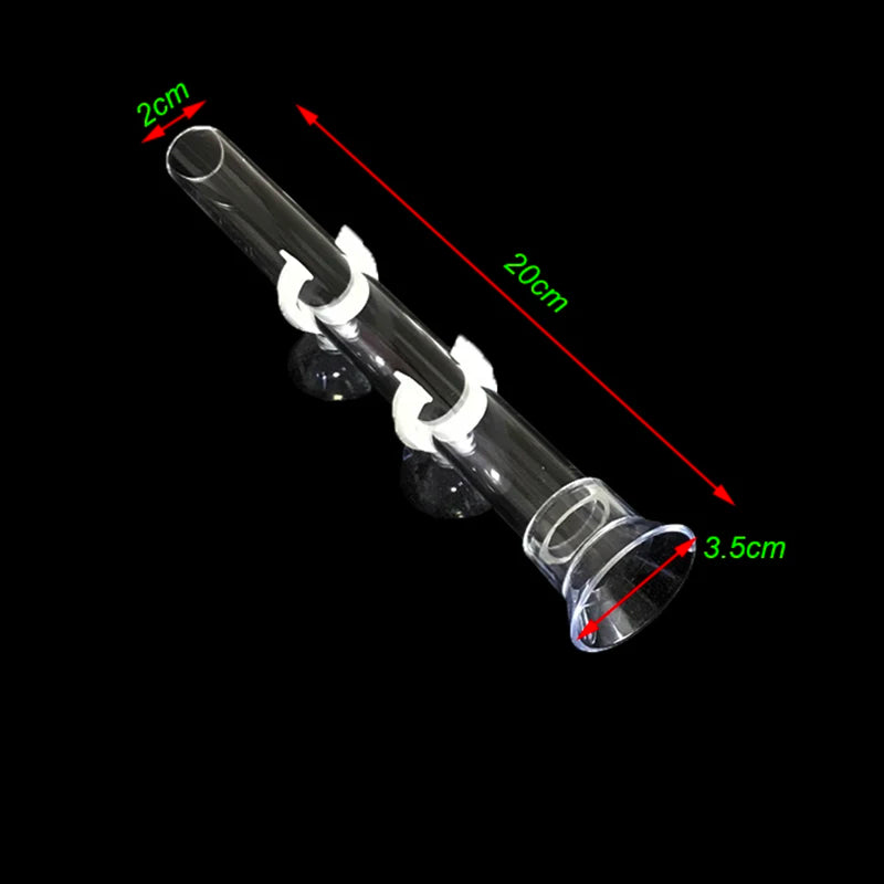 Transparent Aquarium Fish Tank Shrimp Food Feeding Circle Glass Feeder Floating Bottom Feeder Fish Shrimp