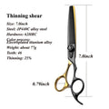 Fenice Pet Professional Dog Grooming Scissors Cutting Curved Thinning Shear Set Japan 440C Scissor Kit for Animal Beauticians