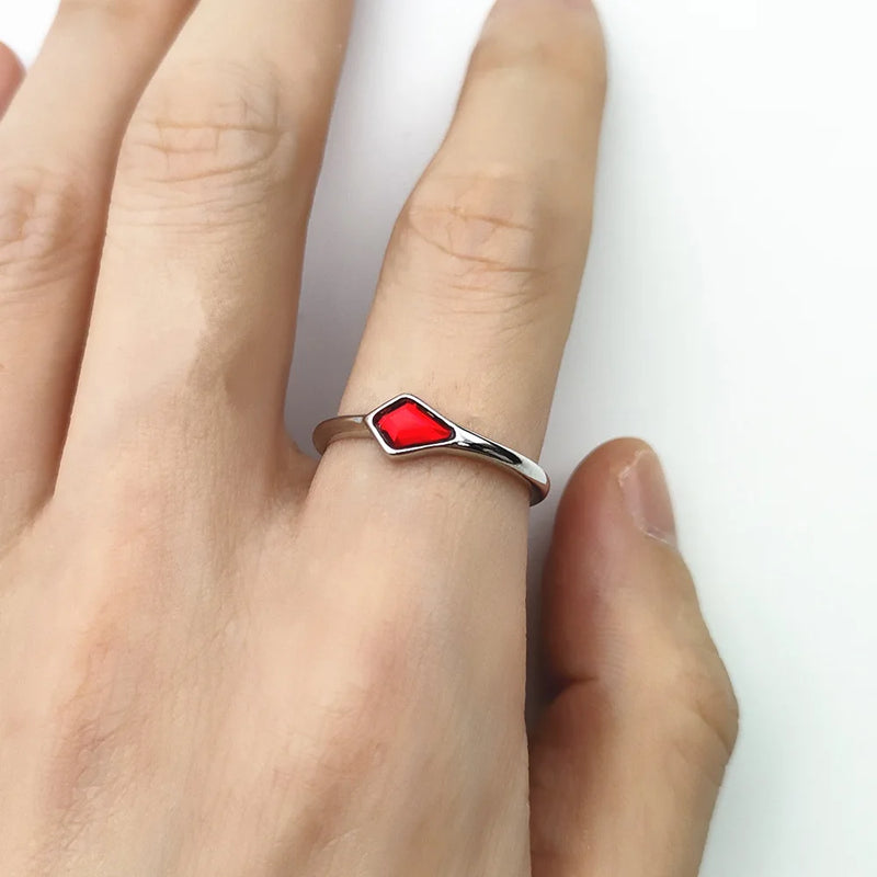 Game Trinket Jewelry Valorant Sage Jett Knife Ring Women Girl Cosplay Costume Props Accessories Reyna Rings for Finger Choker