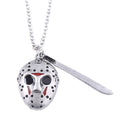 Horror Movie Friday Keychain Jason Voorhees Mask Machete Alloy Key Chains Fan Gift Jewelry