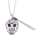 Horror Movie Friday Keychain Jason Voorhees Mask Machete Alloy Key Chains Fan Gift Jewelry