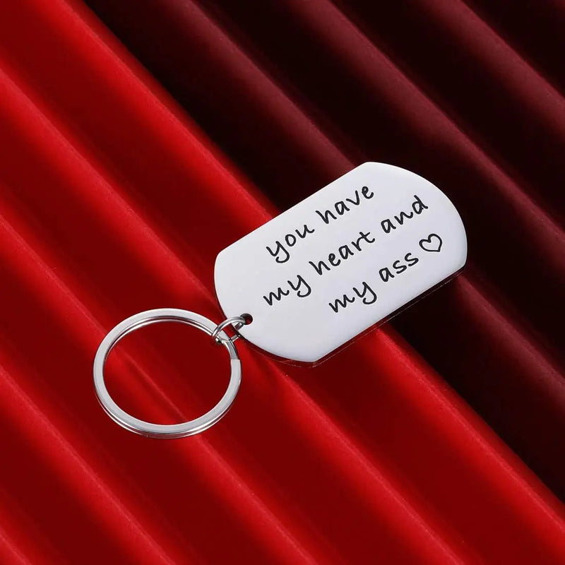 1pc Valentines Day Gift Keychain for Husband Boyfriend From Girlfriend Wife Anniversary Birthday Gifts For Couple Keyring