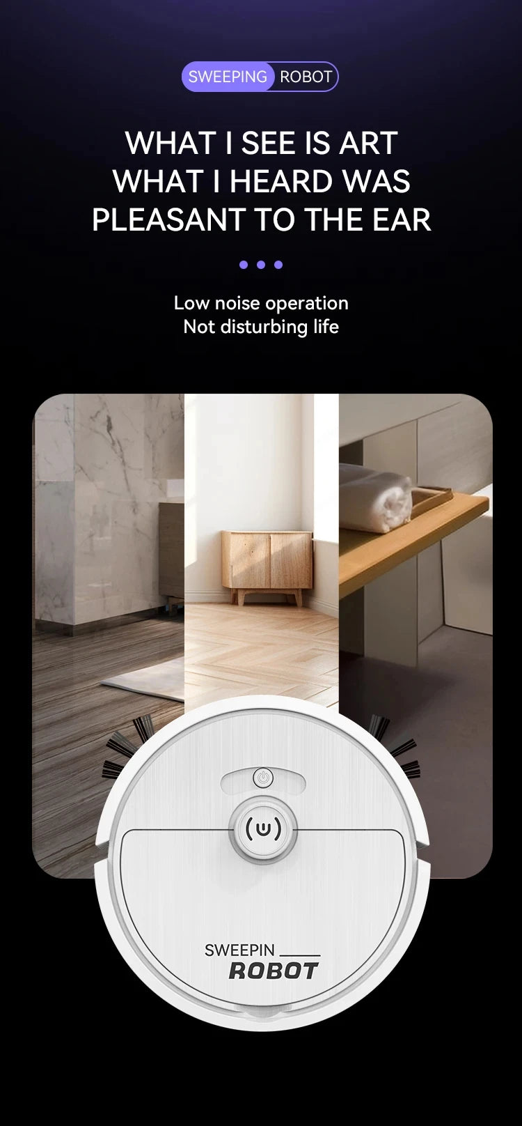 Xiaomi Intelligent Sweeping Robot Drag Sweep Integrated Charging Vacuum Cleaner Home Appliance Kitchen Robots Wireless Cleaner