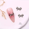 TSZS 10pcs Luxury Kawaii Bow Nail Art Charms 3D Japanese Alloy Bow Tie Jewelry Nail Rhinestone Decoration DIY Access