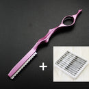 Hair Razors Shavel Cut Hair Cutting Fine Thinning Trimming Alloy Shaving Knife Barber Hairdresser Tools Salon Professional