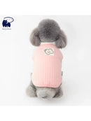 Dog Teddy Clouds Cotton Vest Fall and Winter Fleece Lined Padded Warm Keeping Bichon Pomeranian Yorkshire Pet Puppy Cotton-Padded Clothes
