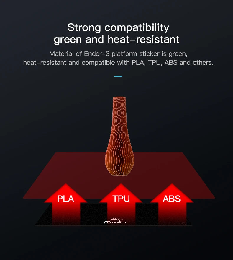 CREALITY 3D Original Black Build Surface With 3M Sticker 3D Printer Heated Bed Sheet Paper For Creality Ender-3 235*235mm