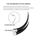 Yelix Flat Ellipse Eyelashes Split Tips Lashes 0.15mm 0.20mm Black Color False Eyelashes Super Soft Natural Eyelash Extension