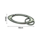 Fashion Women Men Metal Carabiner Multifunctional Keychain Oval Mountaineering Belt Buckle Accessories Key Ring Unisex