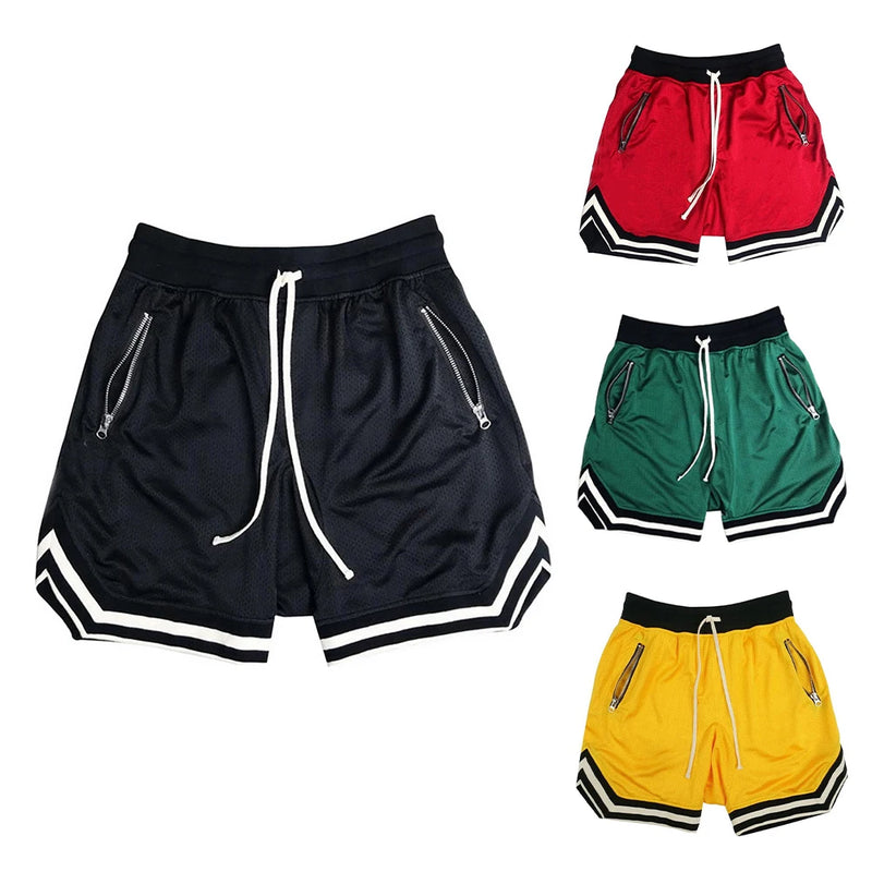 Men's Sports Shorts Basketball Mesh Quick Dry Gym Shorts for Summer Fitness Joggers Casual Breathable Short Pants Scanties Male