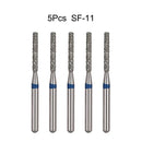 5Pcs/Bag Dental Diamond Burs Drill FG 1.6mm Bur For High Speed Handpiece Denspay Dental Bur Polishing Whitening Lab Material