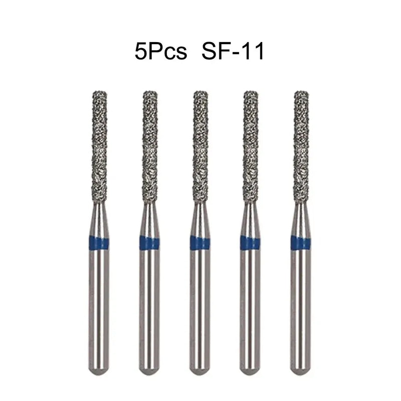 5Pcs/Bag Dental Diamond Burs Drill FG 1.6mm Bur For High Speed Handpiece Denspay Dental Bur Polishing Whitening Lab Material